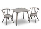 Grey (026) 4-Windsor Table & 2 Chair Set