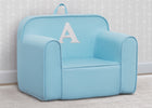 A 1-Personalized Monogram Light Blue Cozee Chair