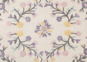 Assorted (999) 4-Floral Garden Hand-Tufted Wool Blend Area Rug 5x8