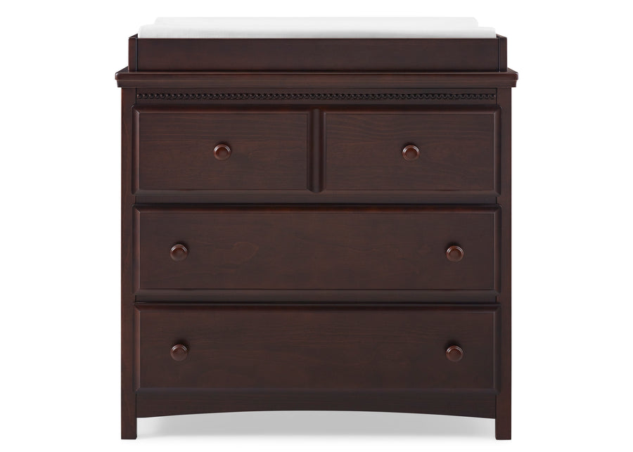 Walnut Espresso (1324) 2-Emerson 3 Drawer Dresser with Changing Top