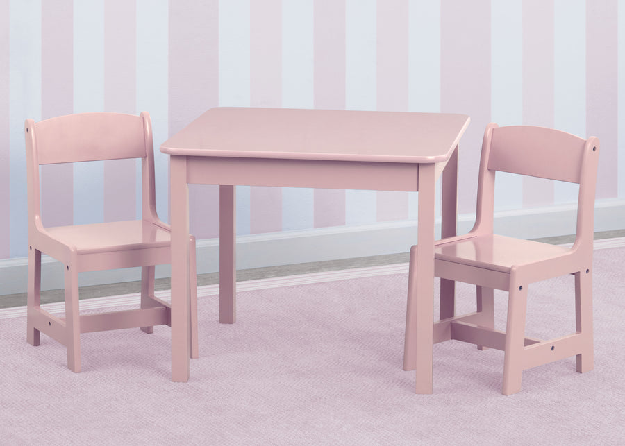 Dusty Rose Pink (692C) 28-MySize Table and Chair Set