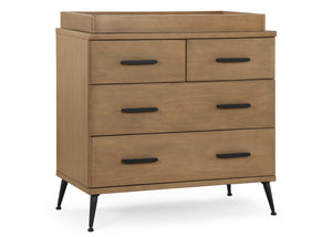 Acorn with Matte Black (786) 5-Sloane 4 Drawer Dresser with Changing Top
