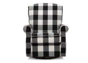 Black Plaid (1355) 3-Oakley Nursery Glider Swivel Rocker Chair