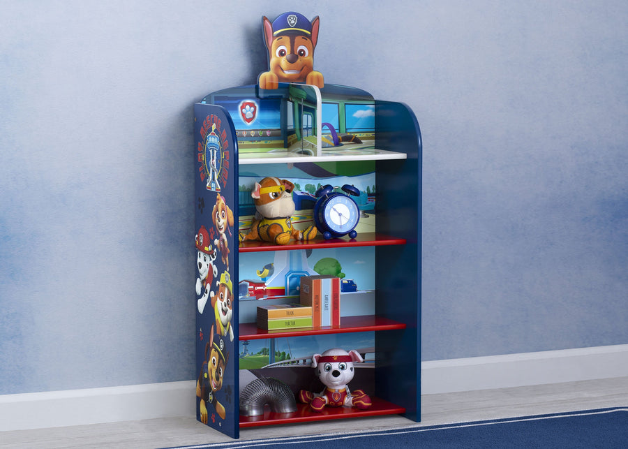 Paw Patrol (1121) 1-PAW Patrol Wooden Playhouse 4-Shelf Bookcase