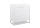 Bianca White (130) 8-Saint 4 Drawer Dresser with Changing Top