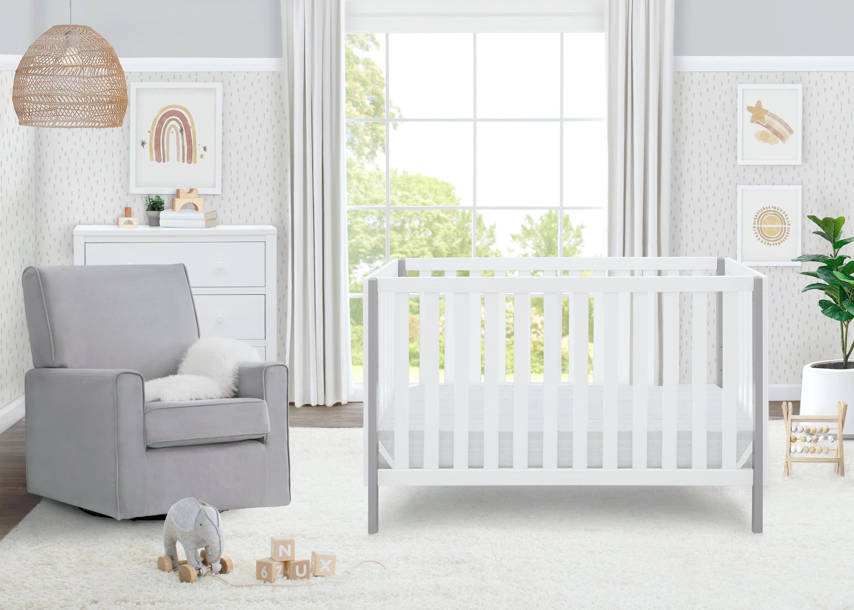 Bianca White with Grey (166)
