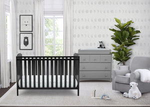 Black (001) 0-Capri 3-in-1-Crib