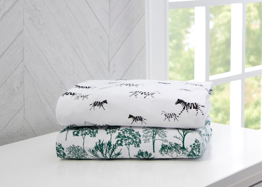 Modern Safari (3216) 1-Modern Safari Fitted Crib Sheets - 2 Pack