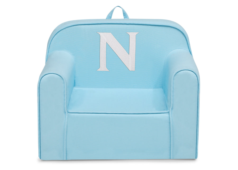 N 54-Personalized Monogram Light Blue Cozee Chair