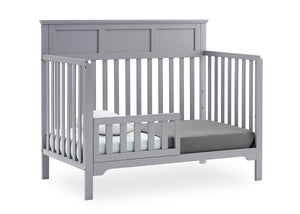 Grey (026) 22-Sweet Beginnings Hart Flat Top 6-in-1 Convertible Crib