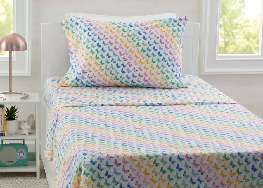 Butterflies (3003) 1-Butterflies 3-Piece Twin Sheet Set
