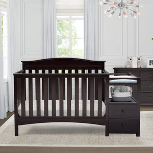 Dark Chocolate (207) 35-Birkley Convertible Crib and Changer
