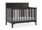 Stone Grey (1456) 19-Sweet Beginnings Hart Flat Top 6-in-1 Convertible Crib