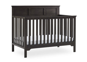 Stone Grey (1456) 13-Sweet Beginnings Hart Flat Top 6-in-1 Convertible Crib