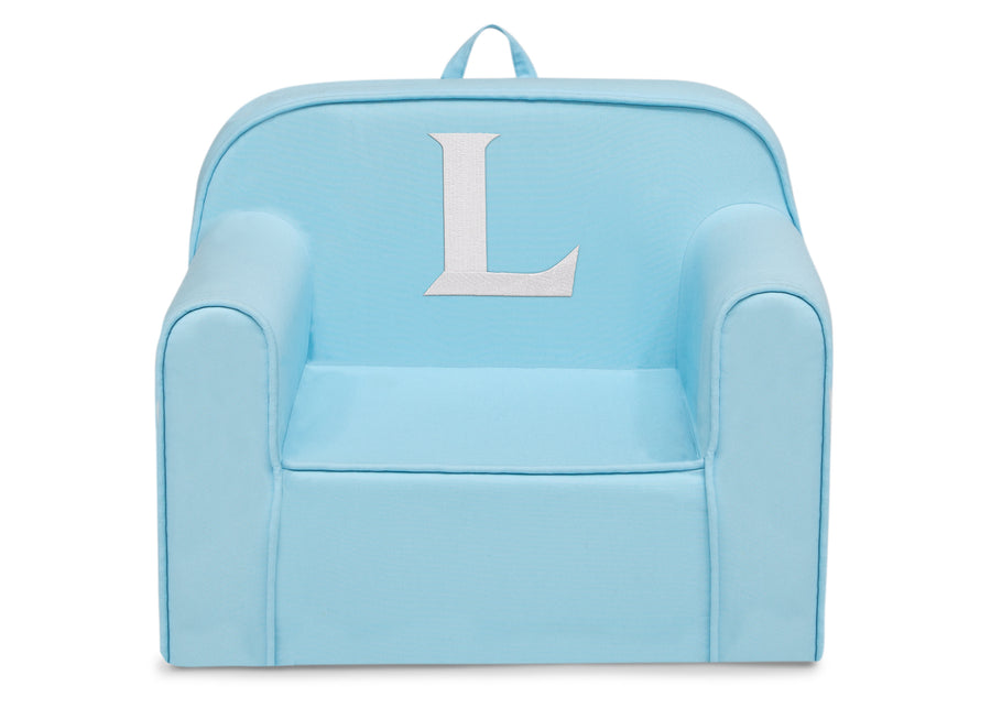 L 46-Personalized Monogram Light Blue Cozee Chair