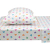 DCB: Hearts (3014) 6-Hearts Printed 3-Piece Twin Sheet Set