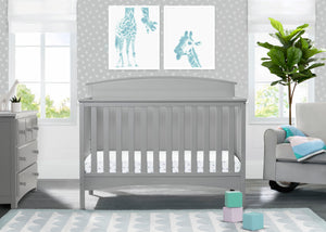 Grey (026) 0-Archer Deluxe 6-in-1 Convertible Crib