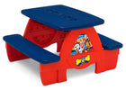 Paw Patrol (1121) 7-PAW Patrol 4 Seat Activity Picnic Table with LEGO Compatible Tabletop