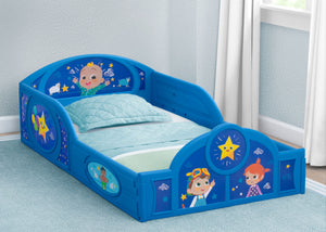 CoComelon (1224) 0-CoComelon Sleep and Play Toddler Bed with Built-In Guardrails