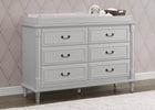 Moonstruck Grey (1351) 1-Juliette 6 Drawer Dresser with Changing Top