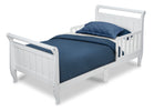 White (100) 3-Wood Sleigh Toddler Bed