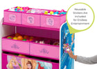Disney Princess (1034) 5-Disney Princess 4-Piece Room-in-a-Box Bedroom Set - Includes Toddler Bed, Toy Bin & Desk with Chair