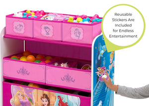 Disney Princess (1034) 5-Disney Princess 4-Piece Room-in-a-Box Bedroom Set - Includes Toddler Bed, Toy Bin & Desk with Chair