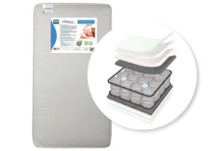Simmons Kids BeautyrestÂ® Beginnings Sleepy Whispers Ultra Deluxe 231 Pocketed Coil Front View a1a No Color (NO) 0-Simmons Kids Beautyrest® Beginnings Sleepy Whispers Ultra Deluxe 231 Pocketed Coil