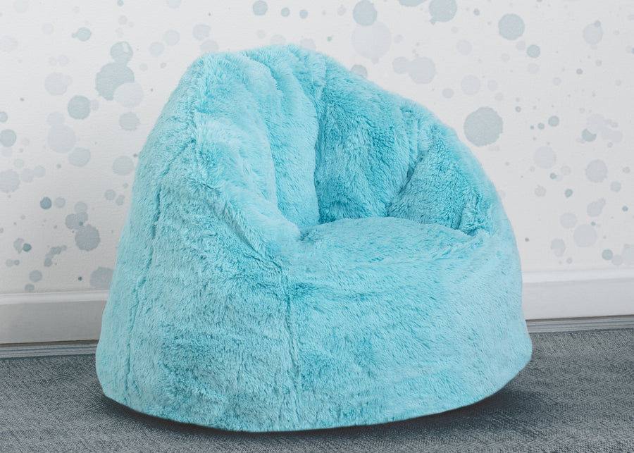 Aqua (2046) 8-Cozee Fluffy Chair, Toddler Size (For Kids Up to 6 Years Old)