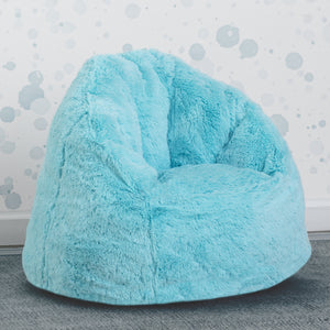 Aqua (2046) 50-Cozee Fluffy Chair, Toddler Size (For Kids Up to 6 Years Old)