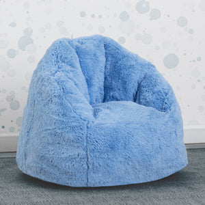Blue (2027) 45-Cozee Fluffy Chair, Toddler Size (For Kids Up to 6 Years Old)