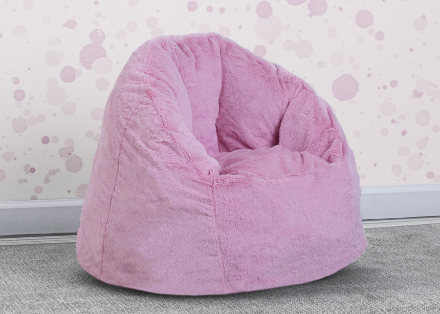 Pink (210C) 16-Cozee Fluffy Chair, Toddler Size (For Kids Up to 6 Years Old)