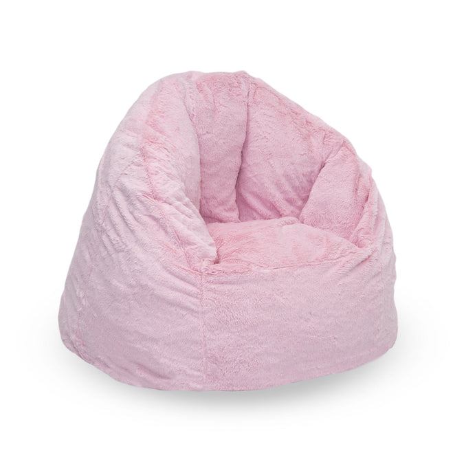 Pink (210C) 19-Cozee Fluffy Chair, Toddler Size (For Kids Up to 6 Years Old)