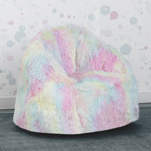 Tie-Dye (5055) 40-Cozee Fluffy Chair, Toddler Size (For Kids Up to 6 Years Old)