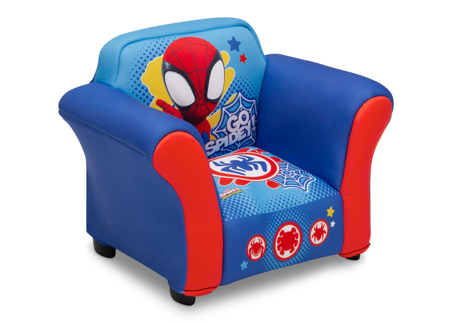 Spider-Man (1163) 3-Spidey and His Amazing Friends Upholstered Chair with Sculpted Plastic Frame
