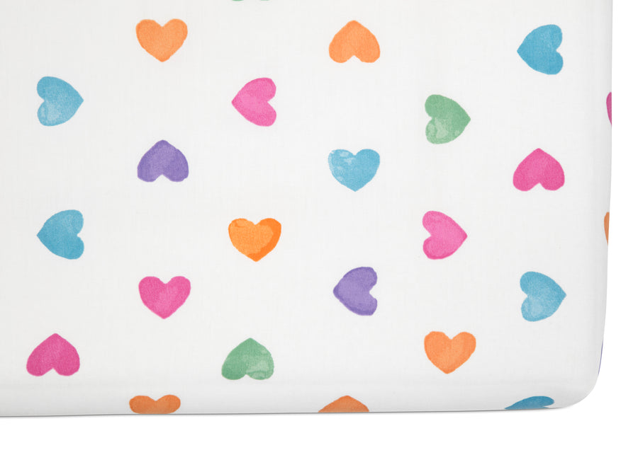 Hearts (3014) 2-Hearts Printed 3-Piece Twin Sheet Set