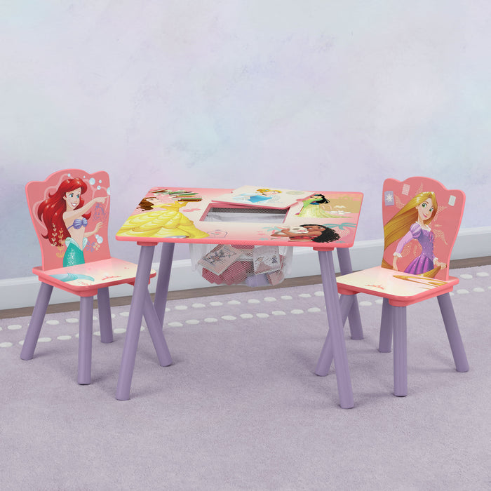 Princess Forever (1037) 3-Princess Table and Chair Set with Storage