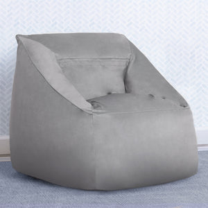 Alloy Grey (2327) 24-Cozee Cube Chair, Kid Size (For Kids Up To 10 Year Old)
