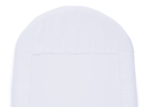 White (100) 4-Fitted Bassinet Sheet Set, 2-Pack – Compatible with the Following Simmons Kids Bassinets: 25502 and 25518