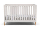 Bianca White with Natural (123) 2-Madison 4-in-1 Convertible Crib