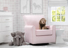 Blush Velvet (631) 1-Elena Nursery Glider Swivel Rocker Chair