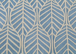 Assorted (999) 4-Blue Palm Hand-Tufted 100% Wool Area Rug 5x8