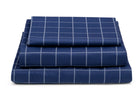 DCB: Navy Plaid (3219) 5-Plaid 3-Piece Twin Sheet Set