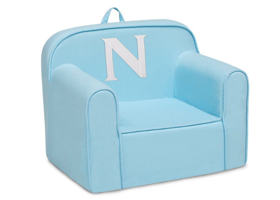 N 55-Personalized Monogram Light Blue Cozee Chair