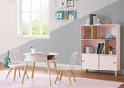 Blush Pink with Natural  (1380) 8-Hudson Bookcase