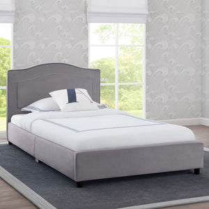 Grey (2094) 4-Upholstered Twin Bed