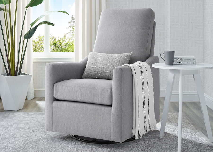 French Grey (1304) 7-Adley Nursery Glider Swivel Rocker Chair