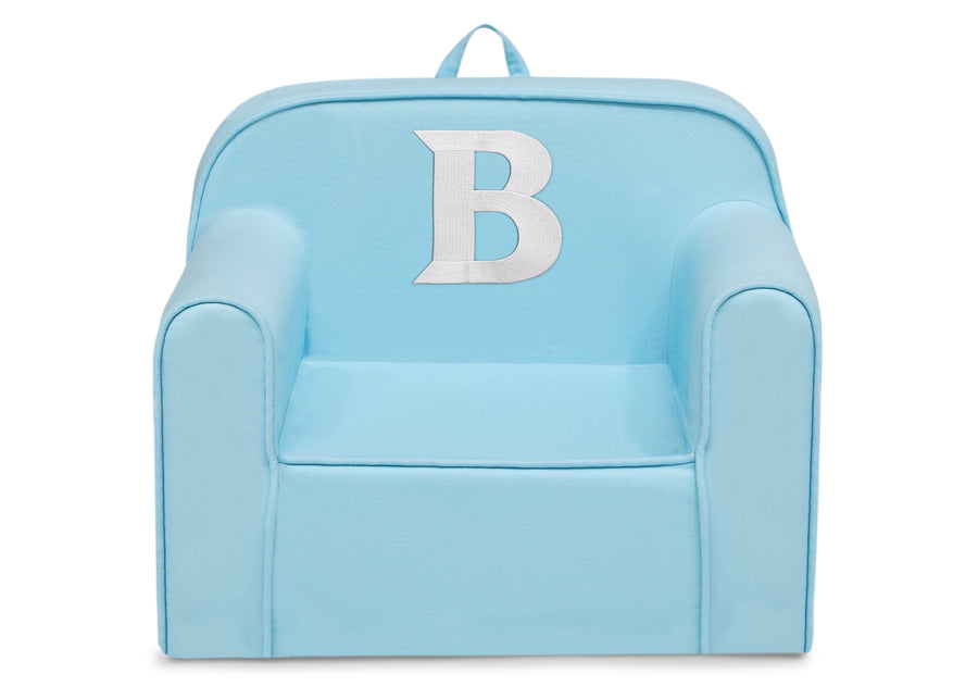 B 6-Personalized Monogram Light Blue Cozee Chair
