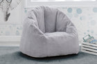 Grey Suede (5000) 3-Cozee Fluffy Chair, Toddler Size (For Kids Up to 6 Years Old)