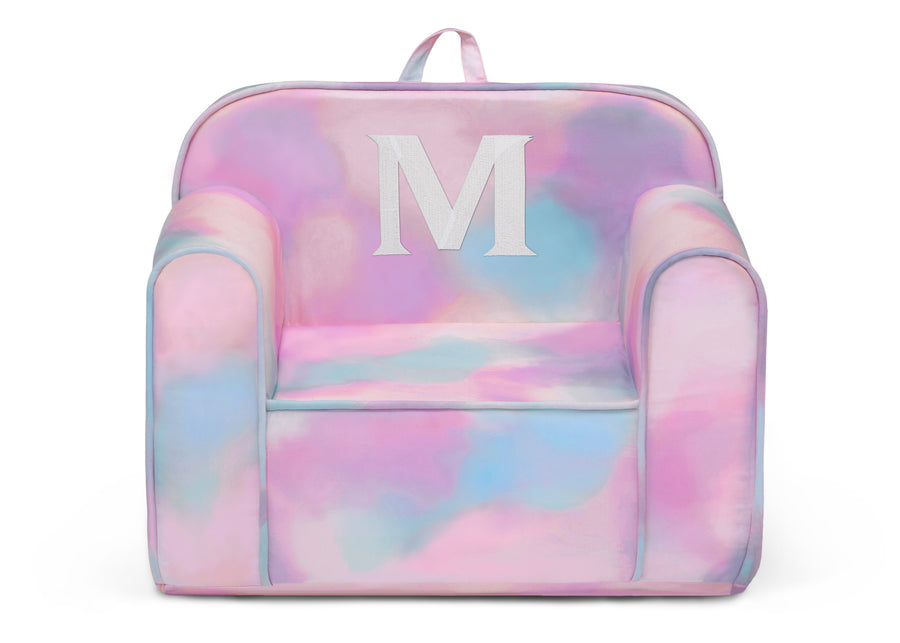 M 50-Personalized Monogram Tie-Dye Cozee Chair